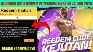 BONGKAR KODE REDEEM FF TERBARU HARI INI 24 JUNI 2024 CEPAT REDEEM DAPAT DIAMOND DAN SG 2