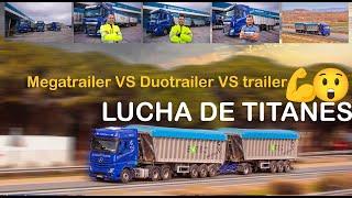 Comparativa Duotrailer megatrailer y trailer convencional