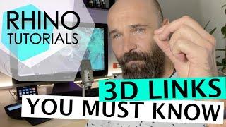 RHINO TUTORIALS - Links you must know about 3D