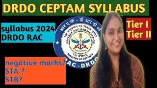 DRDO CEPTAM EXAM SYLLABUSTIER 1 TIER 22 STEPS FOR DRDO   FULL DETAILS