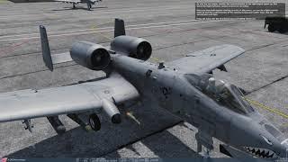 DCS World A-10C Warthog Gameplay #01 Startup Procedure