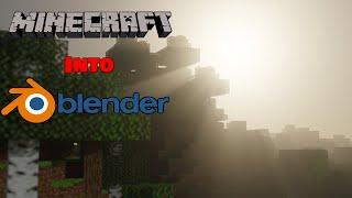 How To Import Minecraft Worlds Into Blender.