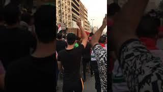 تشييع الشهيد في ساحه التحرير ثوره اكتوبر يوم 20191031