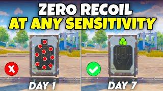 How To Get ZERO RECOIL at Any Sensitivity  Zero Recoil Sensitivity  BGMIPUBG Mobile