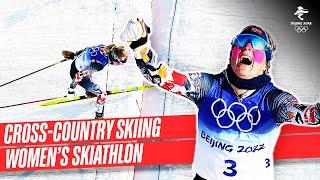 Cross-Country Skiing  Full Replay  Womens 7.5km + 7.5km Skiathlon  #Beijing2022