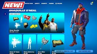 NEW ICON Series SHAQ Skins BUNDLE & EMOTES Item Shop Fortnite