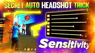 Secret Auto Headshot Setting For free Fire  Auto Headshot sensitivity Trick