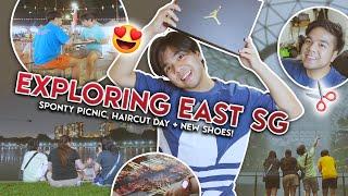 Exploring East Singapore Sponty Picnic Haircut Day & New Shoes ‍️ • Red Diaz