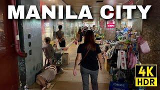 Streets of MANILA CITY Avenida & Recto Walking Tour  THE REAL MANILA Philippines