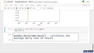 Py 64   Calculating Simple Returns   Part II