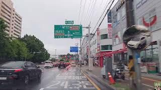 운전영상  비오는 광교  시내주행  드라이브  driving video  a rainy Gwanggyo  driving in the city  drive