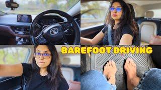 Barefoot car  driving on subscriber demand full video uploaded 