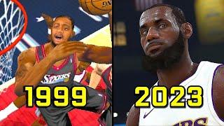 Evolution of NBA 2K 1999-2023