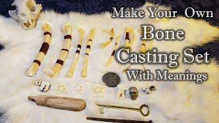 Make your own Bone Casting Set Painting bones bone casting with meanings Pagan crafting