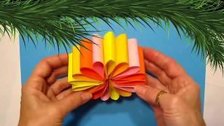 Новогодние поделки своими рукамиелочные игрушки из бумагиидеи новогодние украшения декор