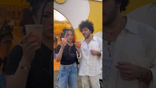 Benny Blanco makes me try his sauce at Coachella