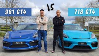 Porsche 981 GT4 vs 718 GT4  Full Comparison Review