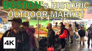 Bostons Historic Outdoor Market · Haymarket · 4K