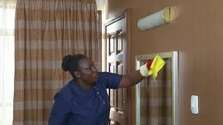 Housekeeping - Level 3 - Making the bed and dusting the guest room 3 of 3