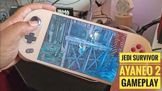 Star Wars Jedi Survivor  Ayaneo 2 Gameplay Performance 33w