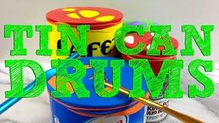 DIY Tin Can Drums for Kids