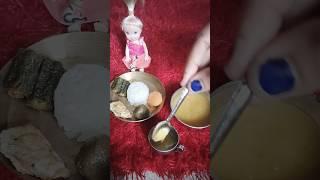 Miniature niramish thali #shorts #minithali #minifood