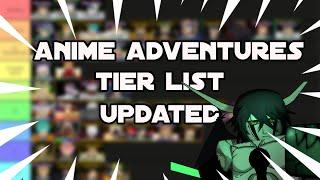 UPDATE 3.0 ALL UNITS TIER LIST ON ANIME ADVENTURES   Roblox Anime Adventures