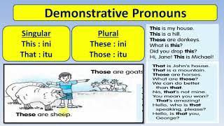 Kosakata Bahasa Inggris Tentang Demonstrative Pronouns Kata Ganti Tunjuk