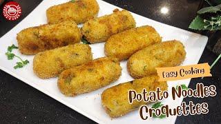 Potato Noodles Croquettes  Home Made  By Zubaida Cookbook