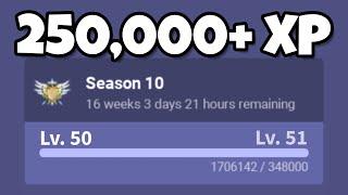 How To Gain 250000+ XP PER HOUR in Season X.. Roblox Bedwars
