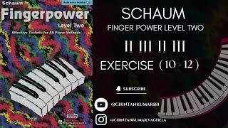 Piano Lessons Schaum Finger Level - 2  Exercises 10 to 12 