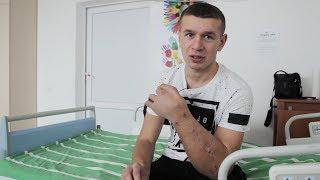 First interview of Oleg after the accident Первое интервью Олега Жоха после аварии