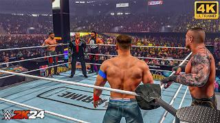 WWE 2K24 - John Cena & Randy Orton vs. The Bloodline  Handicap Elimination Match  PC 4K60