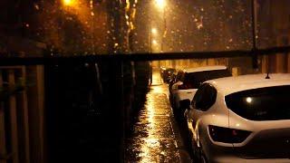 Walking in the Very Heavy Rain  Walk at Night  Bordeaux 4k France ASMR Rain sounds for sleeping