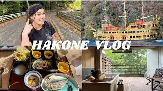 HAKONE TRAVEL VLOG ️  Experiencing a Japanese RYOKAN private outdoor ONSEN & KAISEKI dinner 