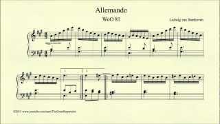 Beethoven Allemande WoO 81