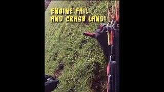 Epic 12 second paramotor flight then crash landing after engine fails #shorts