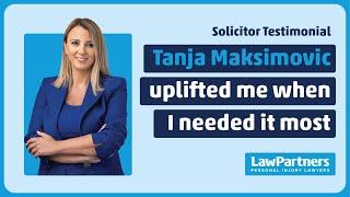 Tanja uplifted me when I needed it most  Law Partners