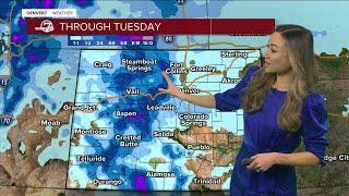 Denver weather From windy and warm Monday to colder and snowy Tuesday morning