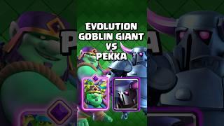 Evolution Goblin Giant VS Pekka #clashroyale #shorts