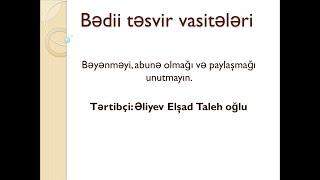 Bədii təsvir vasitələri