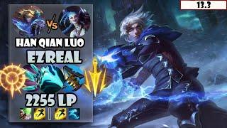 ENG SUB【Han Qian Luo】#1 2255 LP CN Best AD Ezreal Vs Jinx