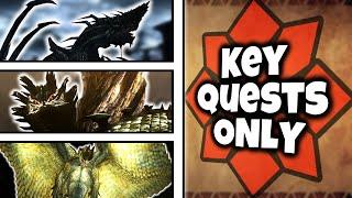I Beat ALL Of MH4U Doing Only Key Quests