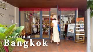 A Weekend in the Colorful City of Bangkok  l Shops Galleries Restaurants l Travel Vlog l ASMR