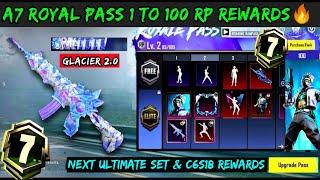 M416 GLACIER 2.0 A7 ROYAL PASS BGMI A7 RP 1 TO 100 RP REWARDSNEXT ULTIMATE SET C6S18 TIER REWARDS