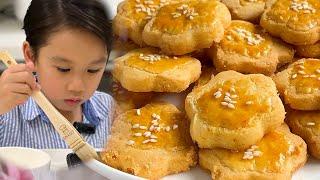 Salted Egg Cookies Chinese New Year Cookies Recipe  咸蛋饼干食谱  新年饼干
