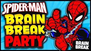 Spider Man Party  Brain Break  Freeze Dance & Chase  Just Dance