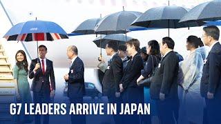 World leaders arrive in Japan ahead of the G7 summit