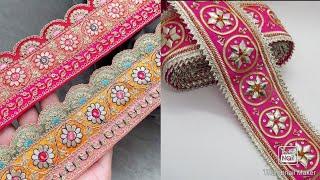 embellished sari embroyadry border with unique designs