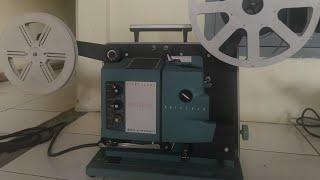 Test Mesin layar tancep merk Bell & Howell 16mm cinema projector